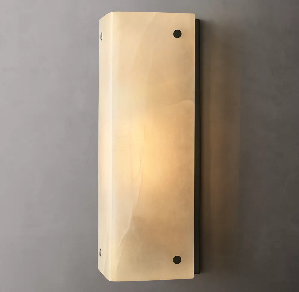Reynard Alabaster Wall Light, Bathroom Wall Sconce, detail 3