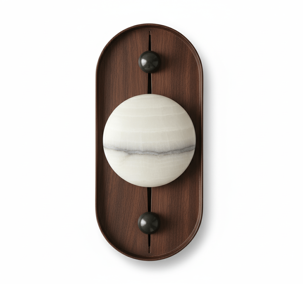 Koyan Alabaster Wall Light, Hardwired Wall Sconce, detail 19