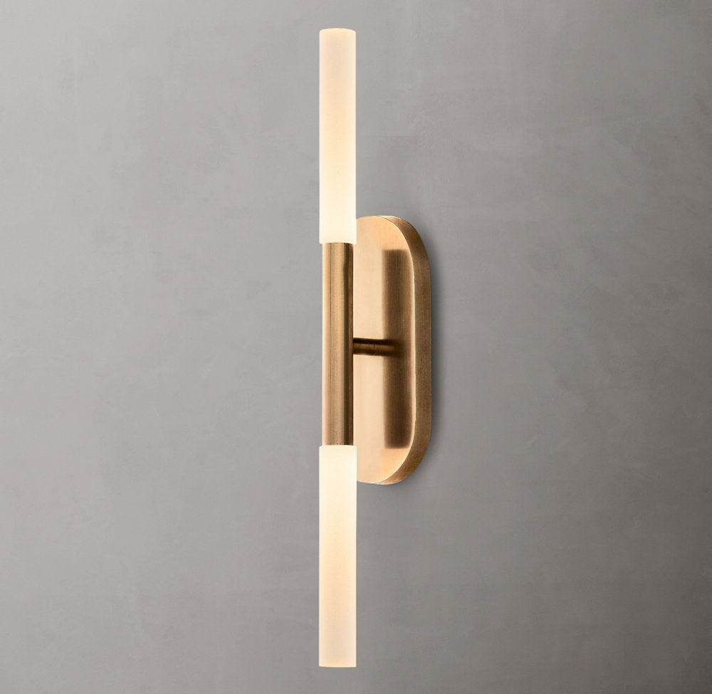 Rousseau Linear Wall Light, Bathroom Wall Sconce, Dimensions Overall: 4"