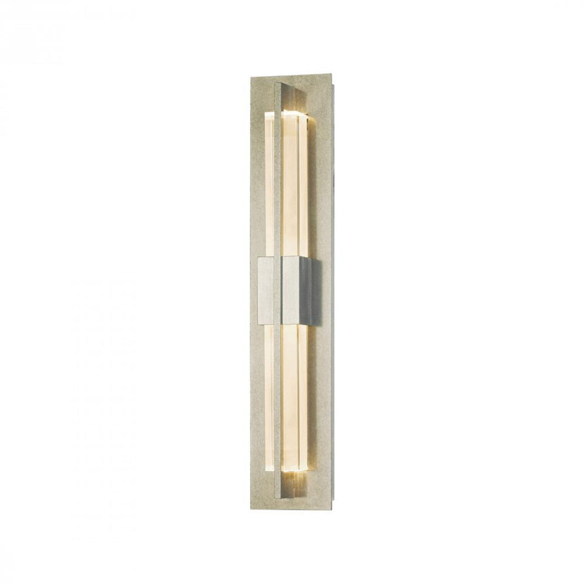 Double Axis Wall Light, 1-Light, LED, Vintage Platinum, Clear Glass, 23.5"H, Hardwired Wall Sconce, 4.6"W x 23.5"H