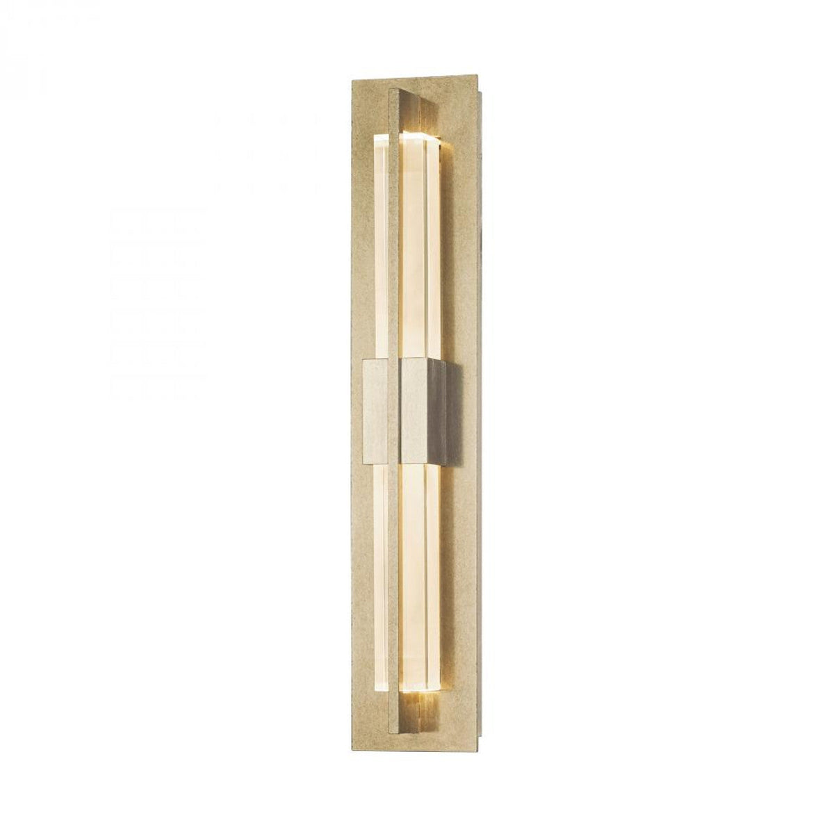 Double Axis Wall Light, 1-Light, LED, Soft Gold, Clear Glass, 23.5"H, Hardwired Wall Sconce, 4.6"W x 23.5"H