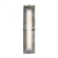Ethos Exterior Wall Light, 1-Light, LED, Soft Gold, Seeded Clear Glass, 22.25"H, Outdoor Wall Light, 5.8"W x 22.2"H