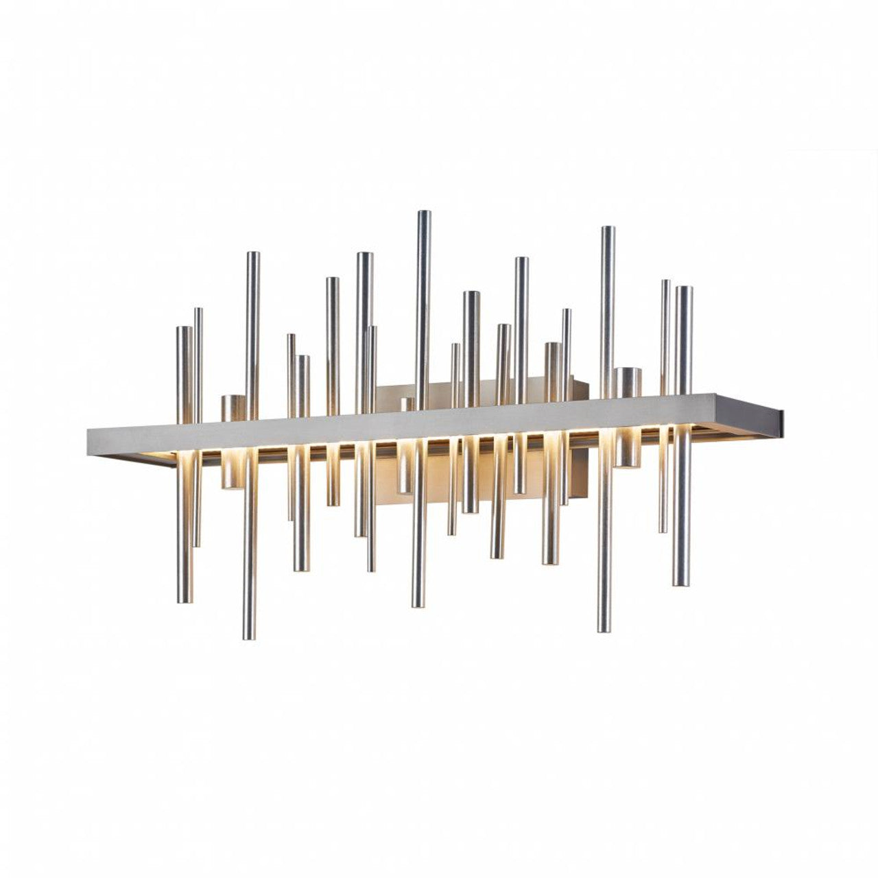Cityscape Wall Light, 1-Light, LED, Soft Gold, Sterling, 15.5"H, Hardwired Wall Sconce, Dimensions: 15.5"