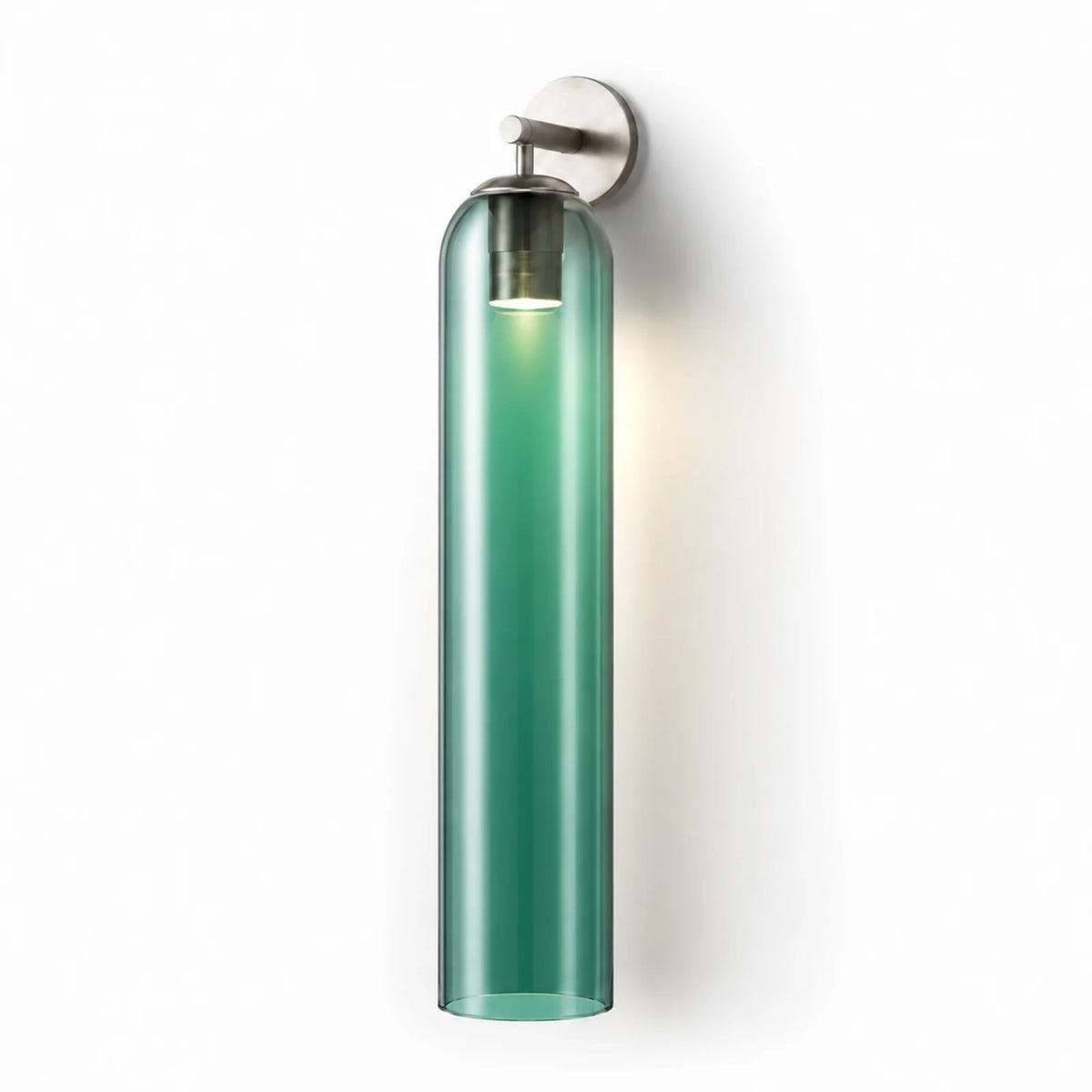 Cylindrical Art Glass Wall Light
