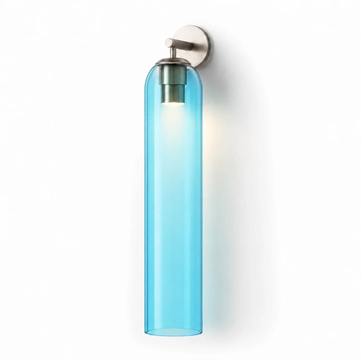 Cylindrical Art Glass Wall Light
