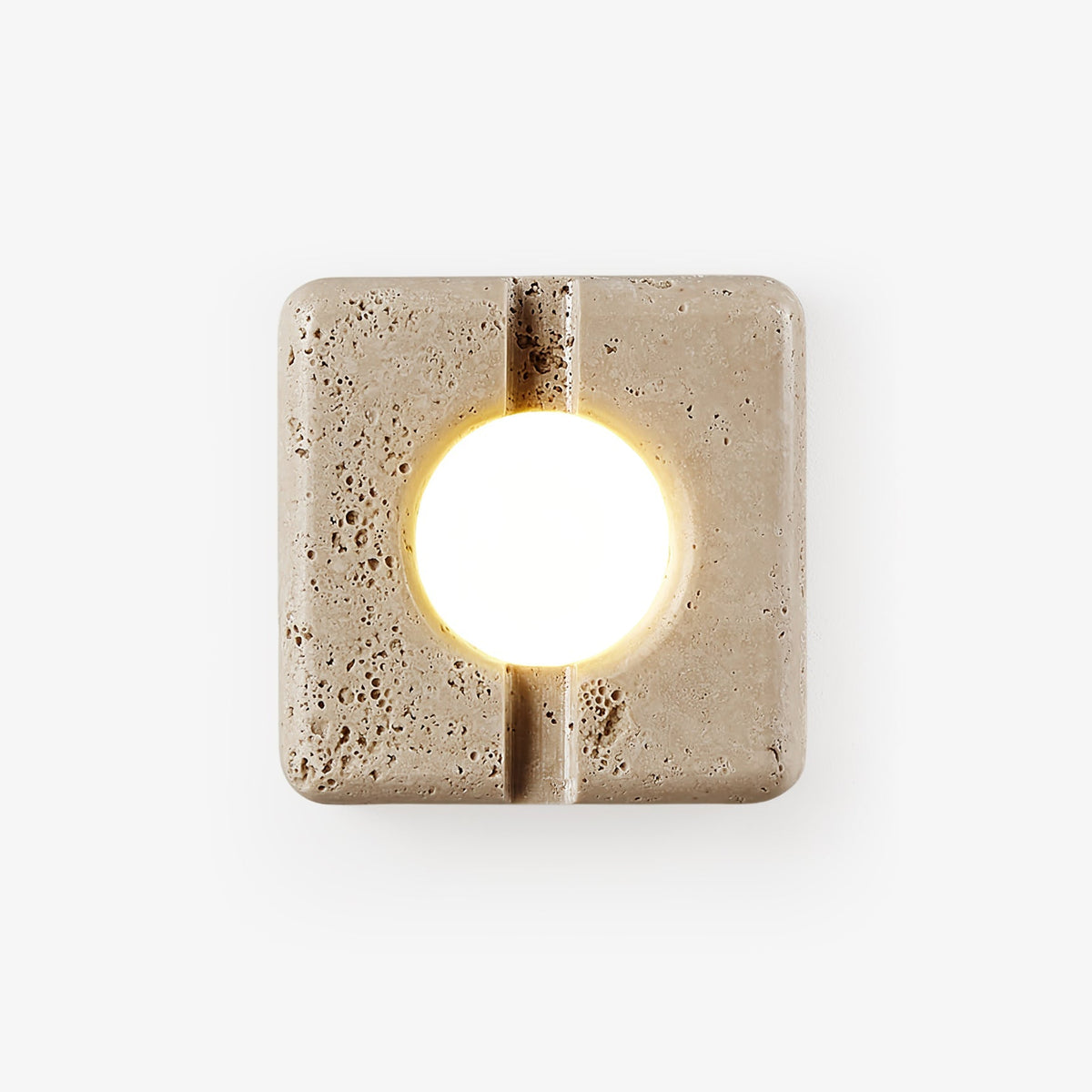 Nora Travertine Wall Light, Hardwired Wall Sconce, detail 2