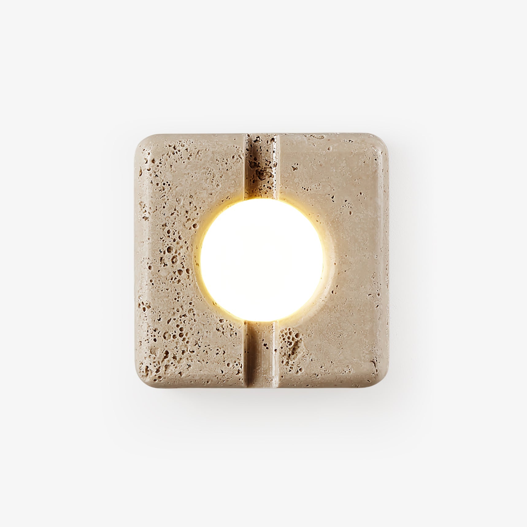 Nora Travertine Wall Light, Hardwired Wall Sconce, detail 2