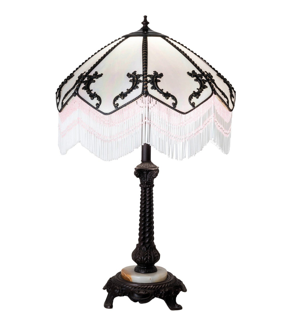 Regina 28 Inch 1-Light 30.00" Mahogany Bronze Table Lamp detail view 3