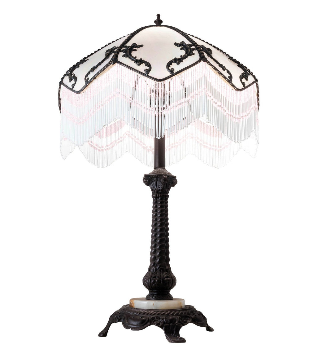 Regina 28 Inch 1-Light 30.00" Mahogany Bronze Table Lamp detail view 4