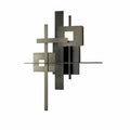 Planar Wall Light, 1-Light, LED, Sterling, 27"H, Hardwired Wall Sconce, 19"W x 26.9"H