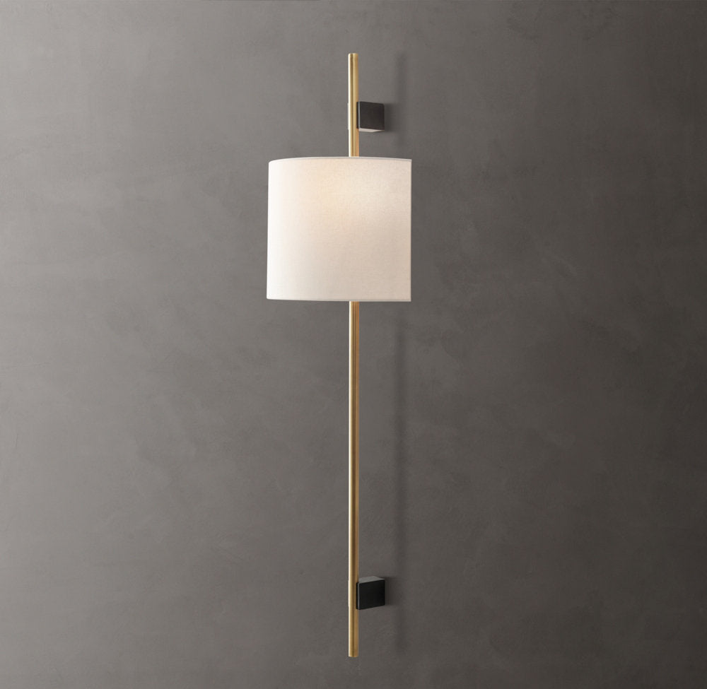 Vela Circular Bar Sconce - Circular Shade, Bedroom Wall Sconce, detail 4