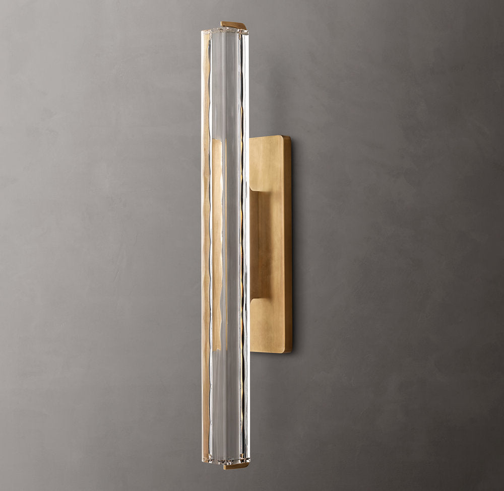 Audubon Crystal Single Wall Light 19 inch, Hardwired Wall Sconce, detail 4