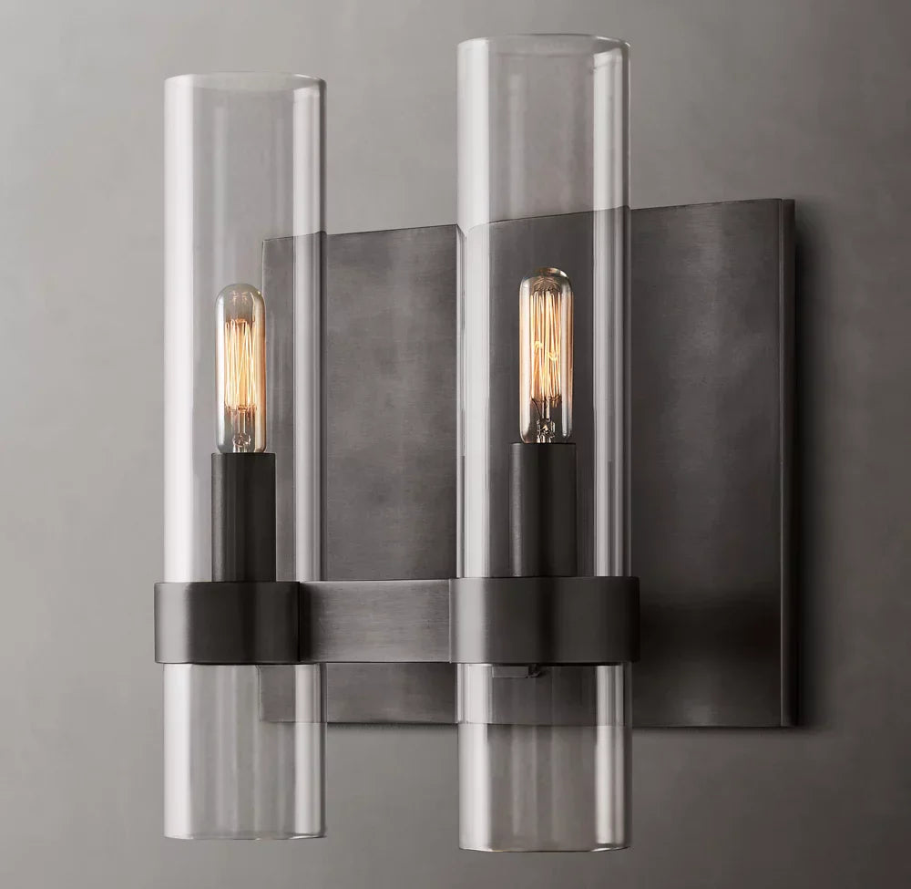 Ravelle Double Wall Light, Bathroom Wall Sconce, detail 7