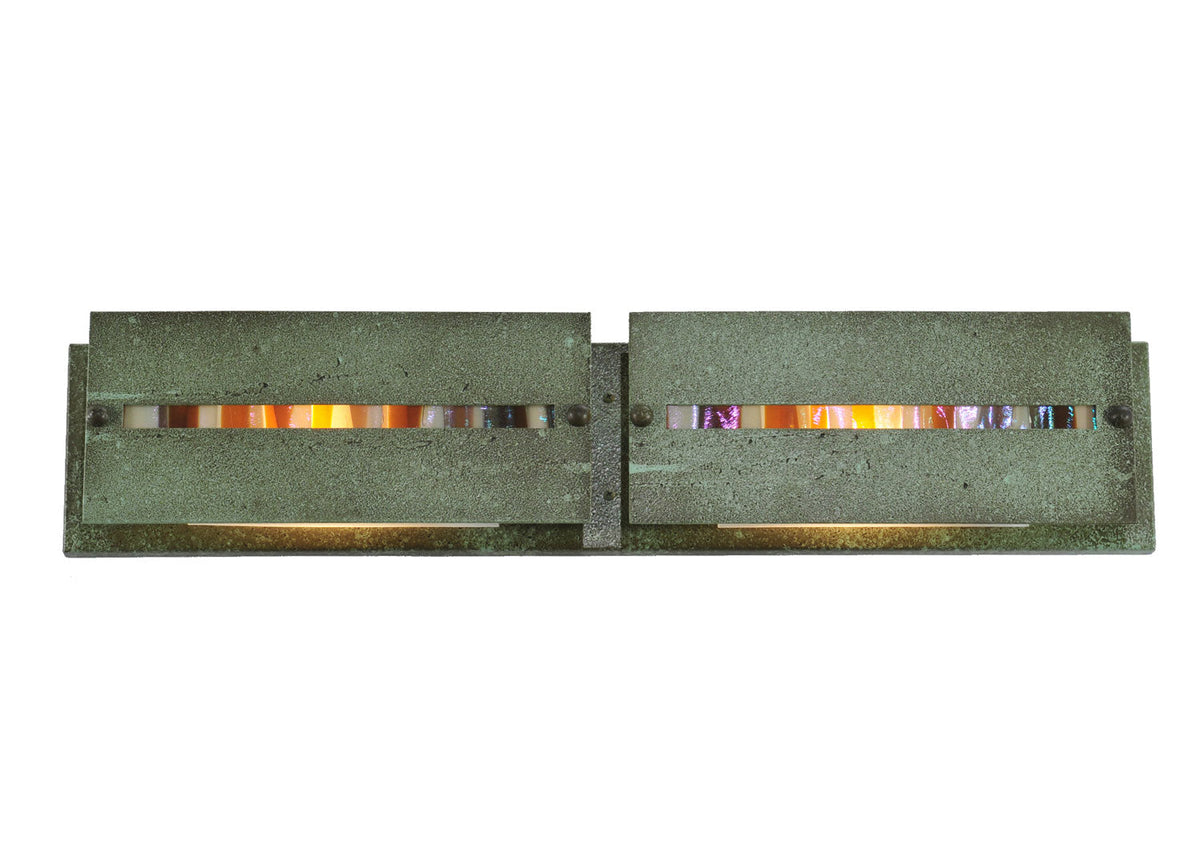 Moss Creek Creekside 30 Inch 2-Light 6.00" Tarnished Copper Wall Sconce front view