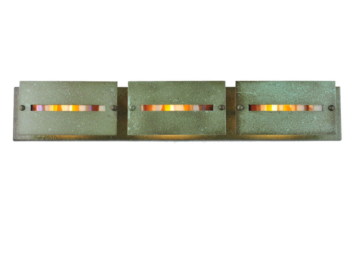 Moss Creek Creekside 36 Inch 3-Light 6.00" Tarnished Copper Wall Sconce front view