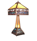 Deer Lodge 29 Inch 2-Light 29.00" Craftsman Brown Table Lamp front view