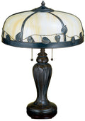 Arts And Crafts Maple Leaf 25 Inch 2-Light 24.00" Mahogany Bronze Table Lamp front view