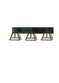 T Mission 24 Inch 3-Light 10.00" Rust Wall Sconce front view