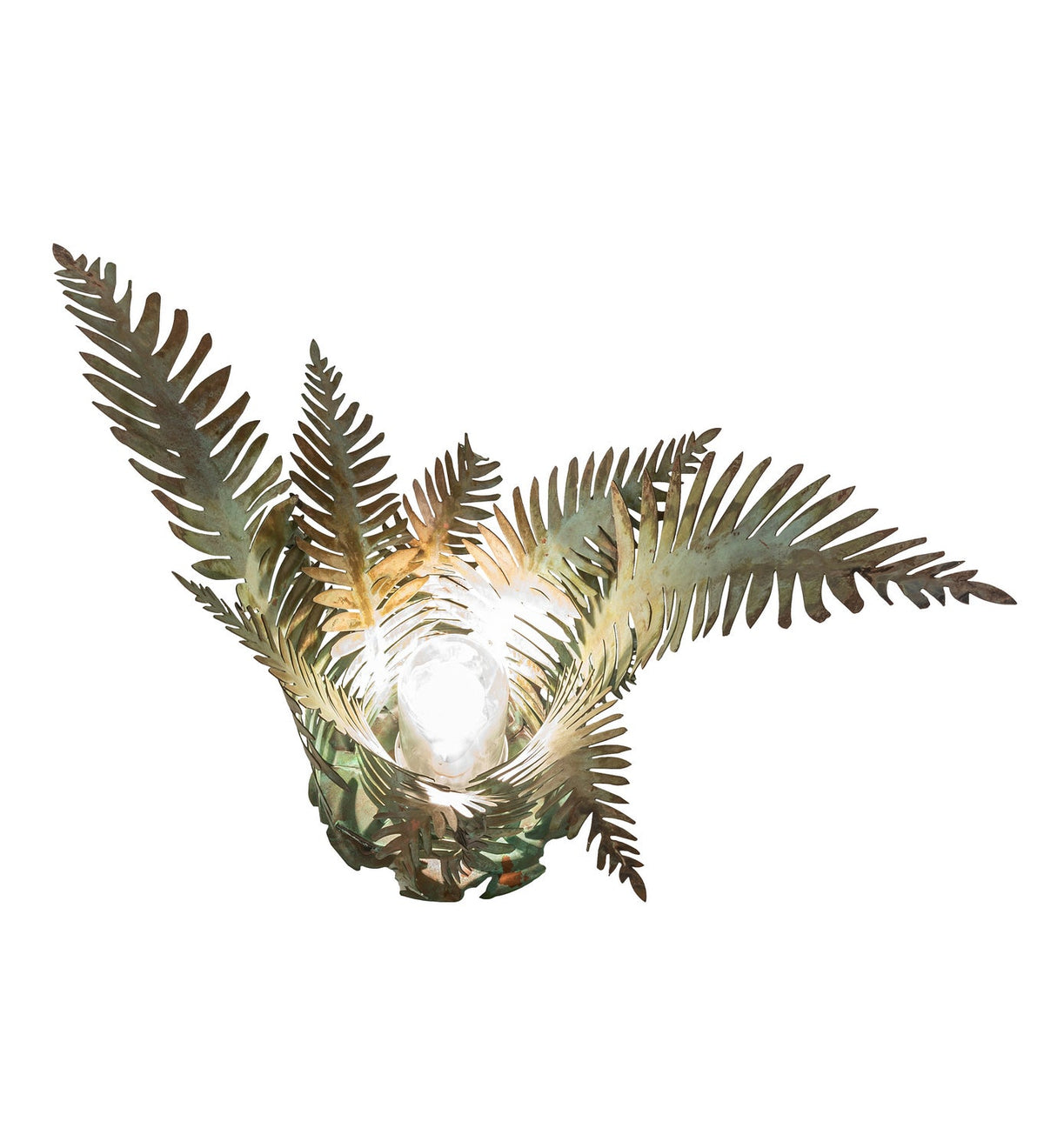 Fern 18 Inch 1-Light 18.00" Verdi Copper Table Lamp detail view 2