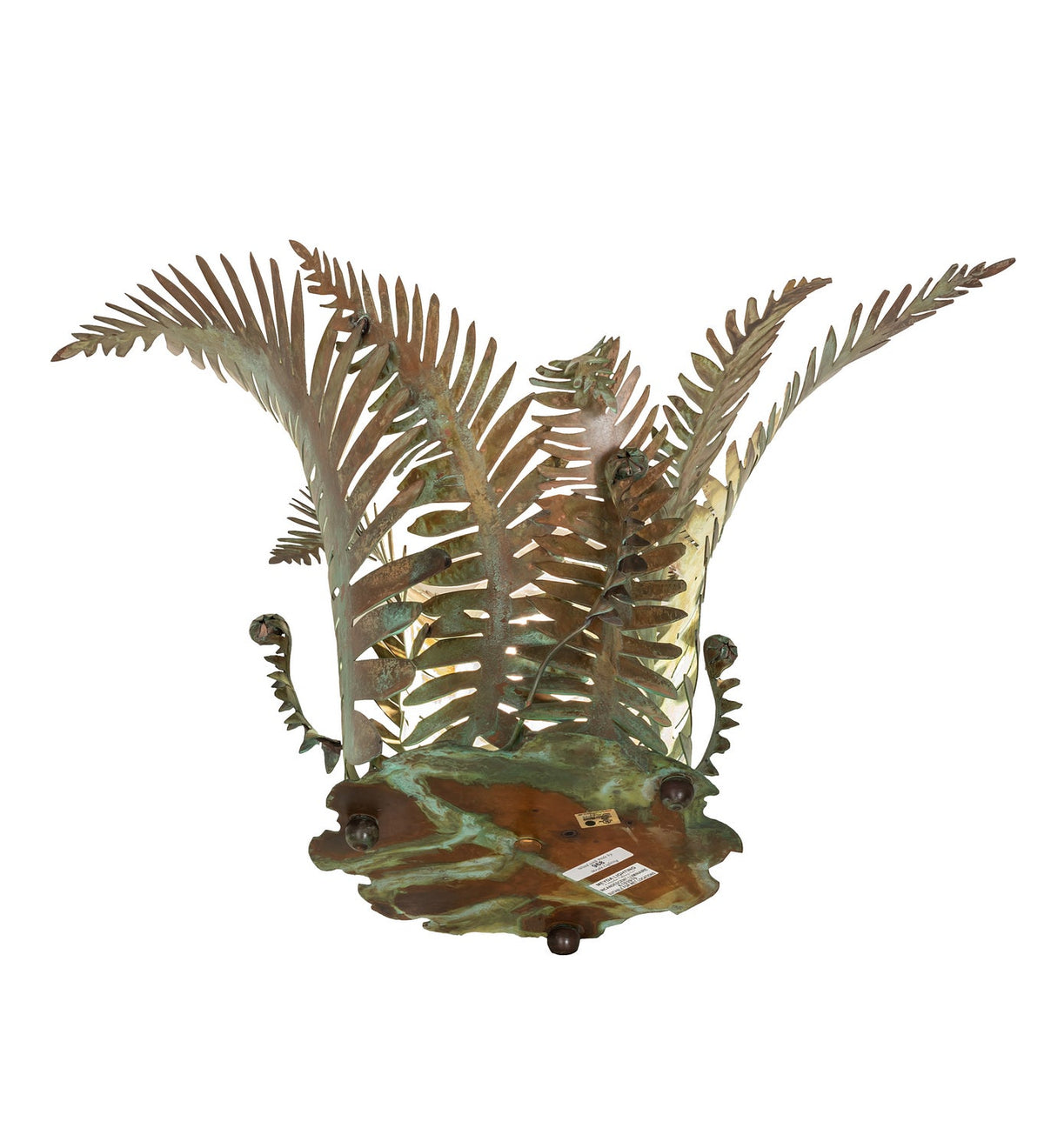 Fern 18 Inch 1-Light 18.00" Verdi Copper Table Lamp detail view 4