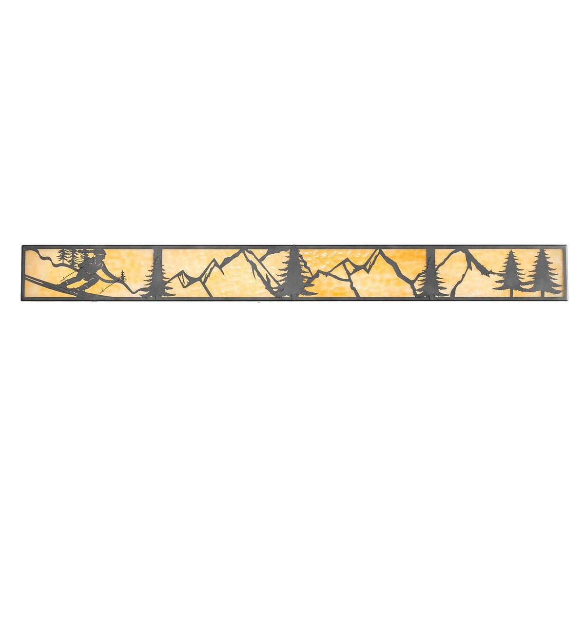 Skier 63 Inch 8-Light 6.50" Pewter Wall Sconce detail view 4