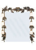 Oak Leaf And Acorn 6-Light 45.00" Dark Burnished Antique Copper Wall Sconce front view