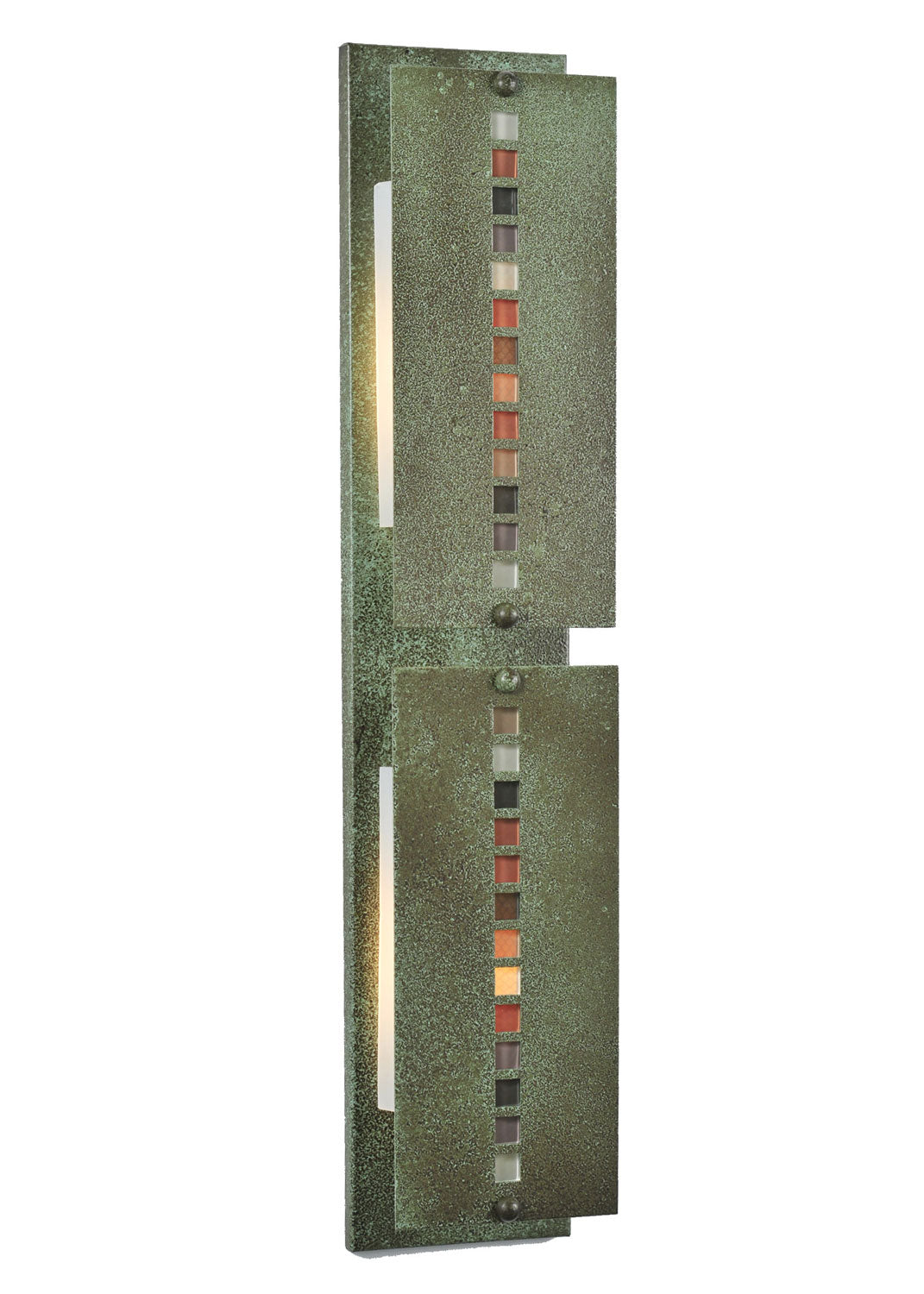 Moss Creek Stepping Stone 30 Inch 2-Light 6.00" Tarnished Copper Wall Sconce front view