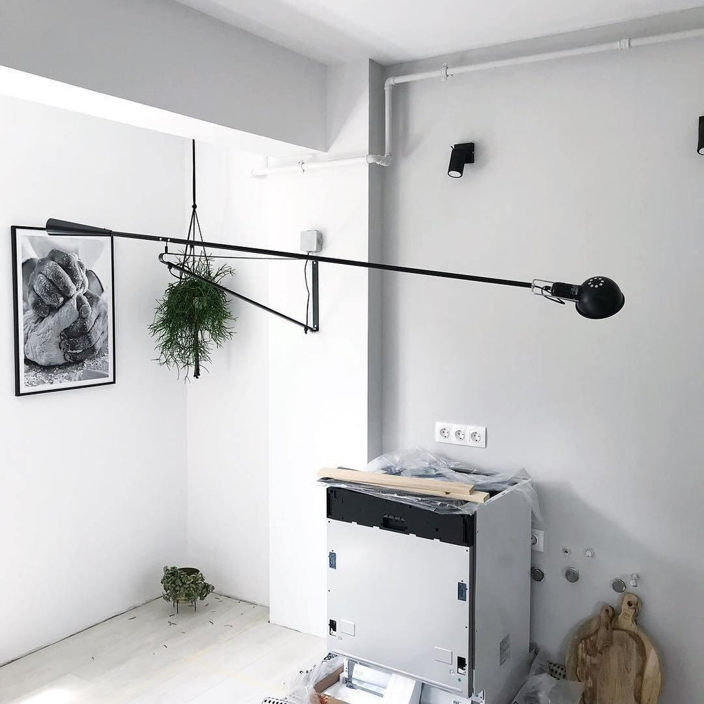 Long Arm Wall Light - L 135cm x H 26cm Set of 2 Metal, Hardwired Wall Sconce, detail 37