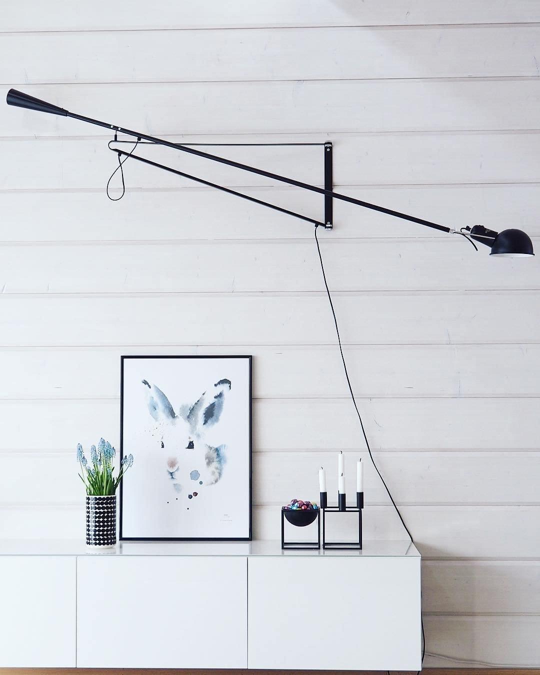 Long Arm Wall Light - L 135cm x H 26cm Set of 2 Metal, Hardwired Wall Sconce, detail 57