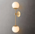 Cirque Double Wall Light, Bedroom Wall Sconce, Dimensions Overall: 6"