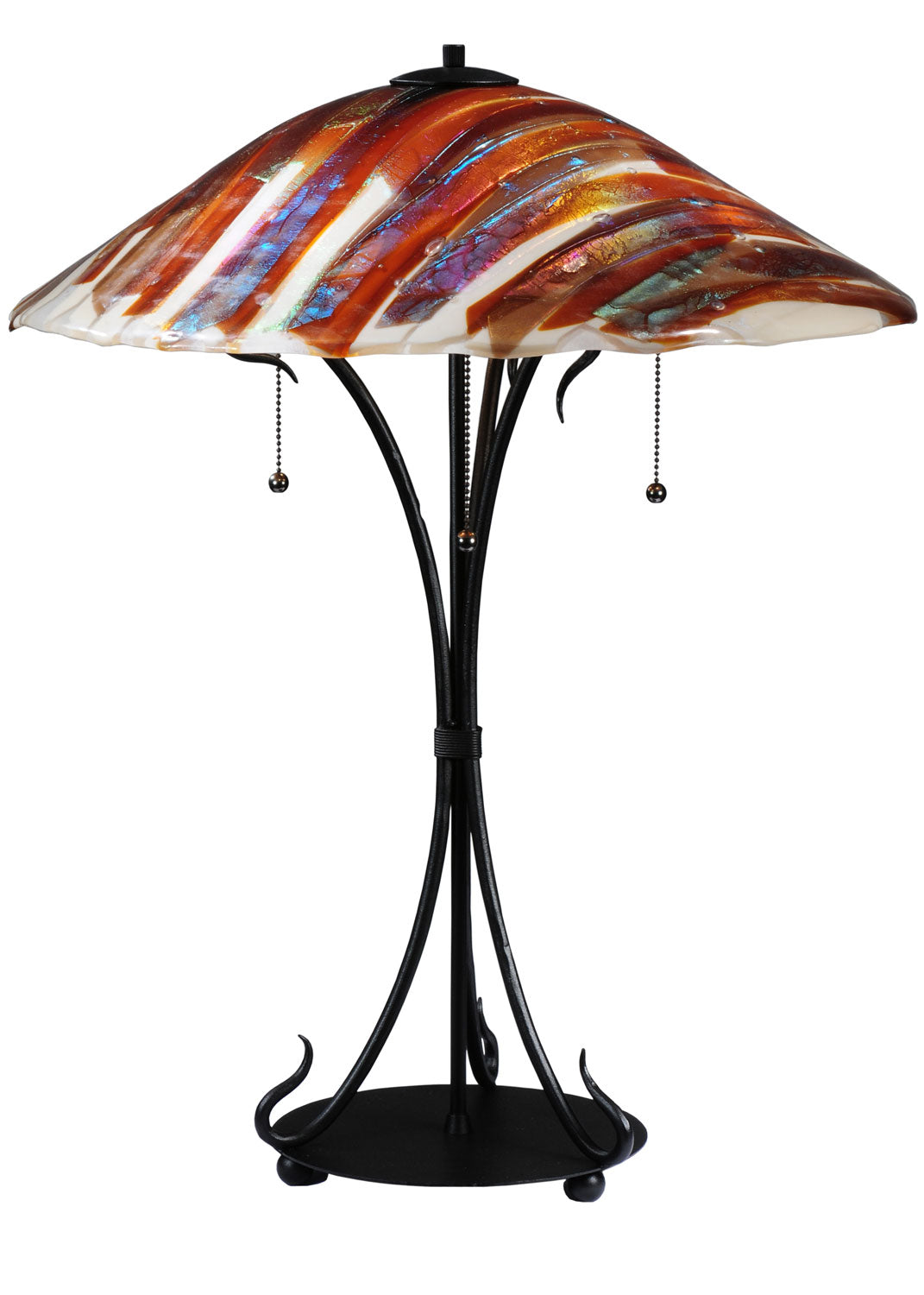 Marina 28 Inch 3-Light 28.00" Transparent Copper Table Lamp front view