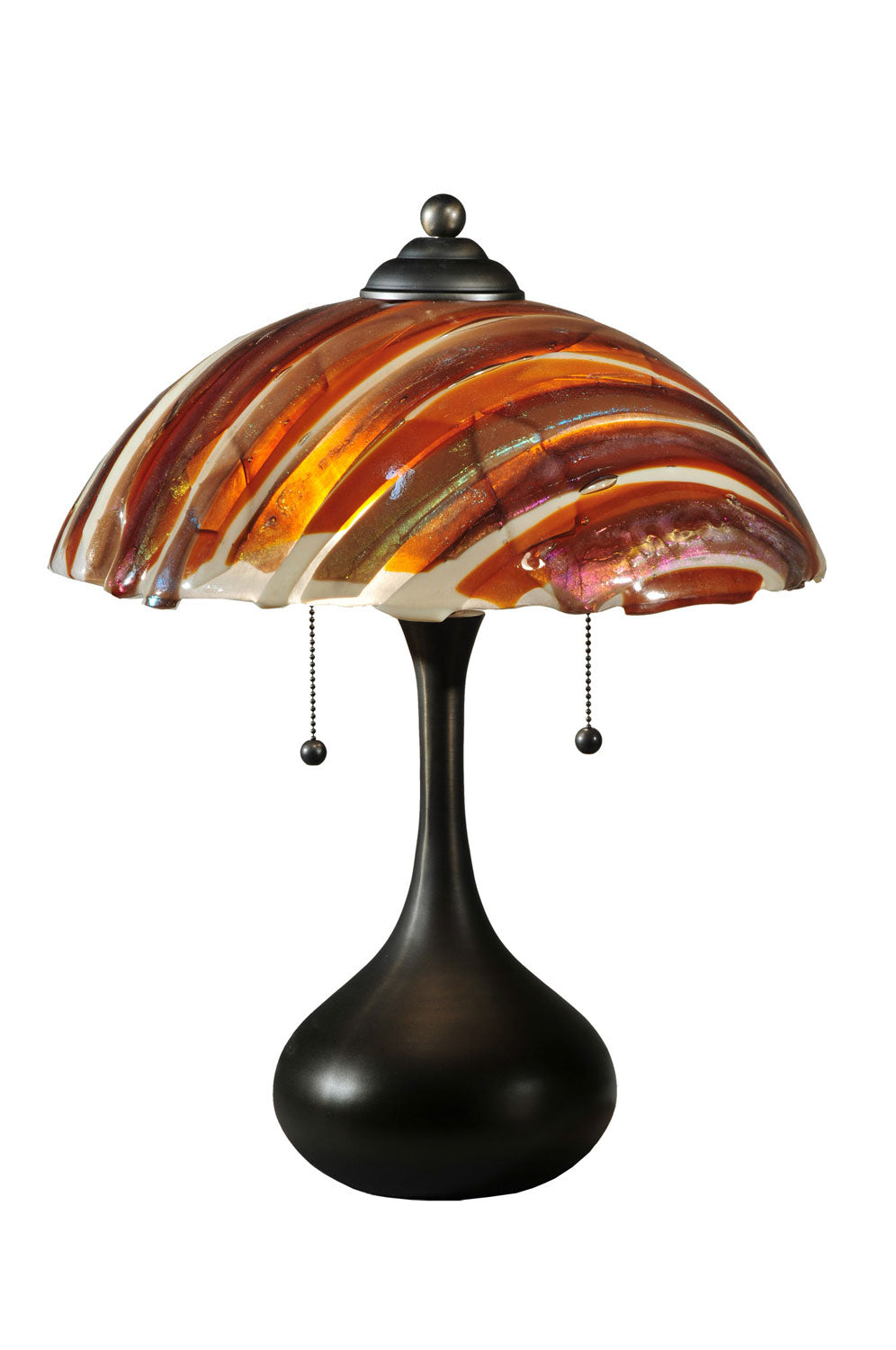 Marina 21 Inch 2-Light 21.00" Craftsman Brown Table Lamp front view