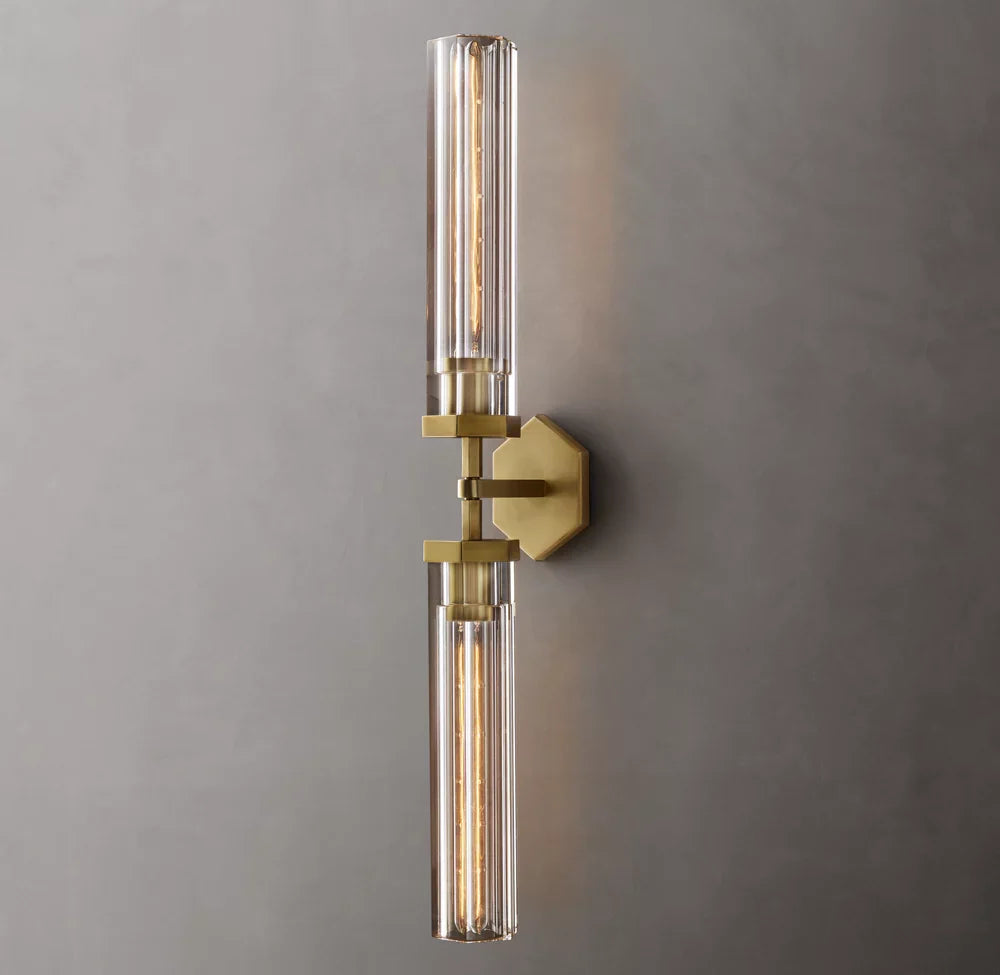 Lambeth Hexagonal Grand Linear Wall Light, Bathroom Wall Sconce, detail 4