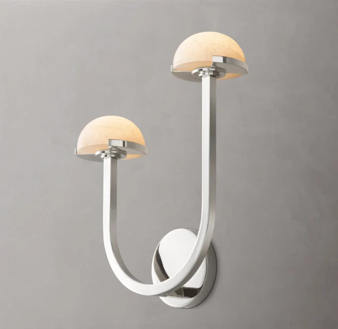 Pedra Double Wall Light - Left, Bedroom Wall Sconce, detail 15