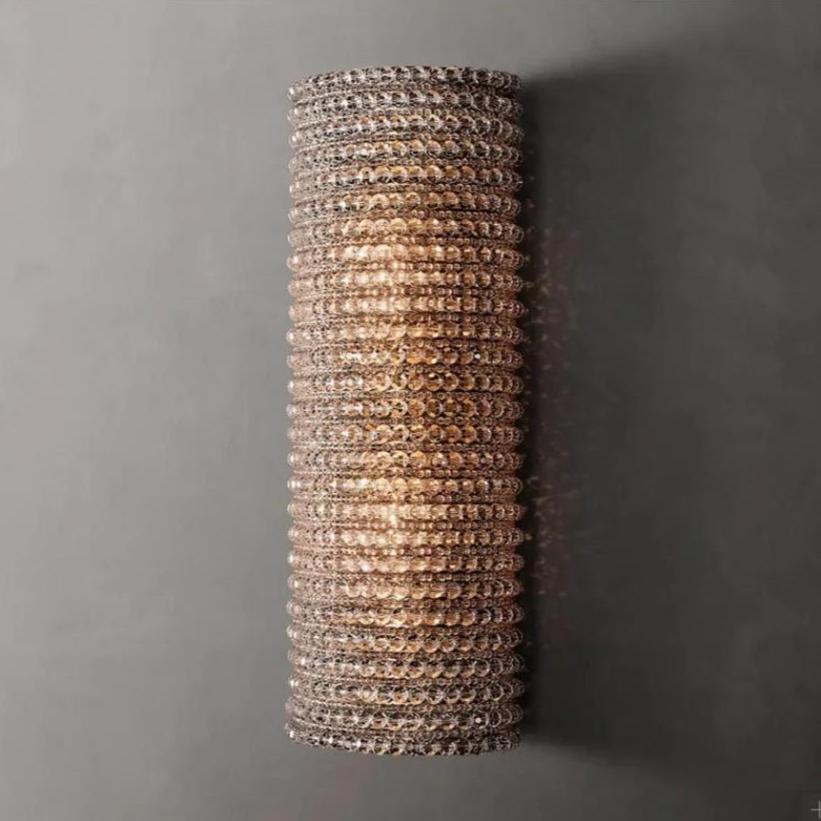 Bergamo Crystal Wall Light, Bedroom Wall Sconce, detail 5