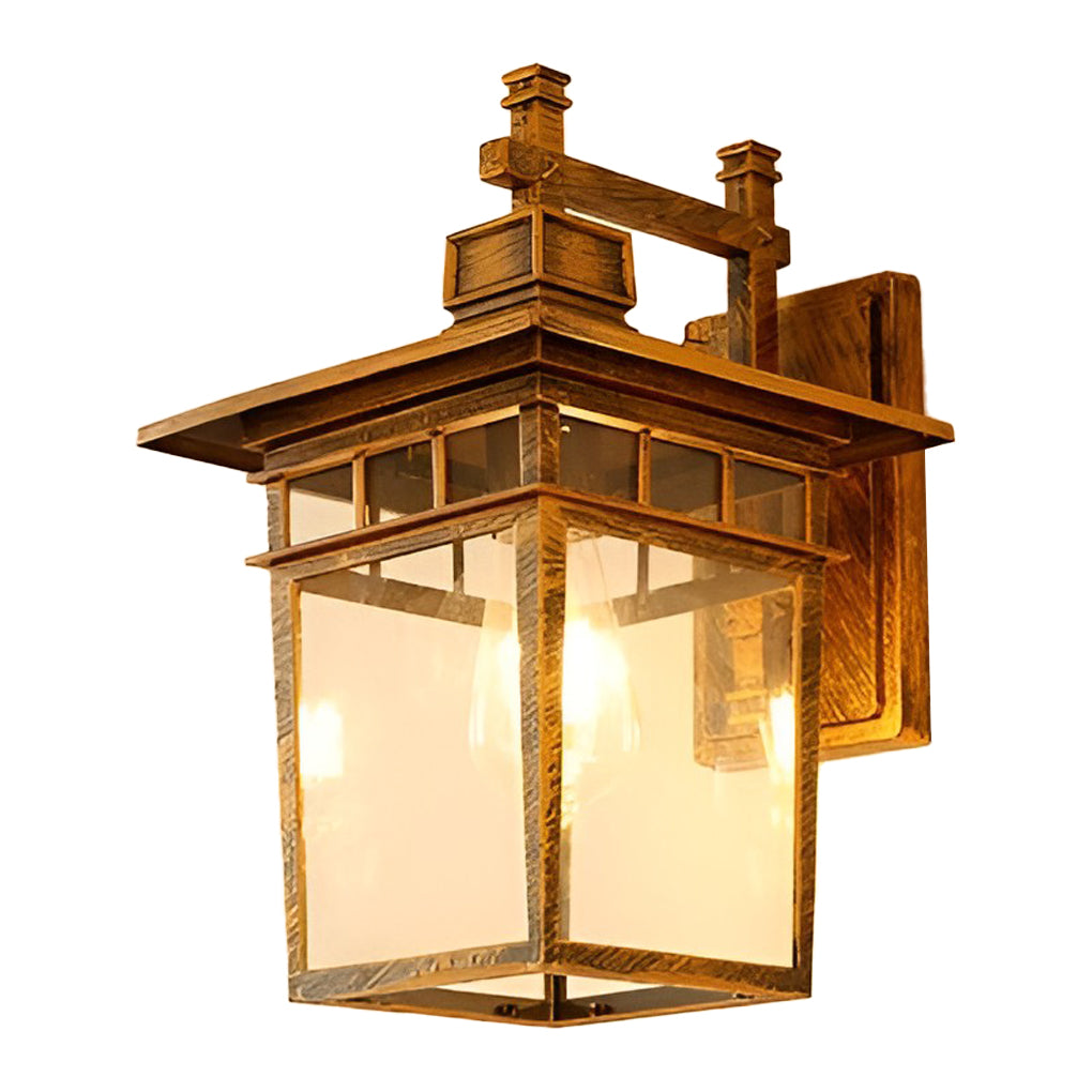 Glass LED Waterproof Retro Exterior Wall Light Wall Light Lighting without Bulb, Outdoor Wall Light, detail 10