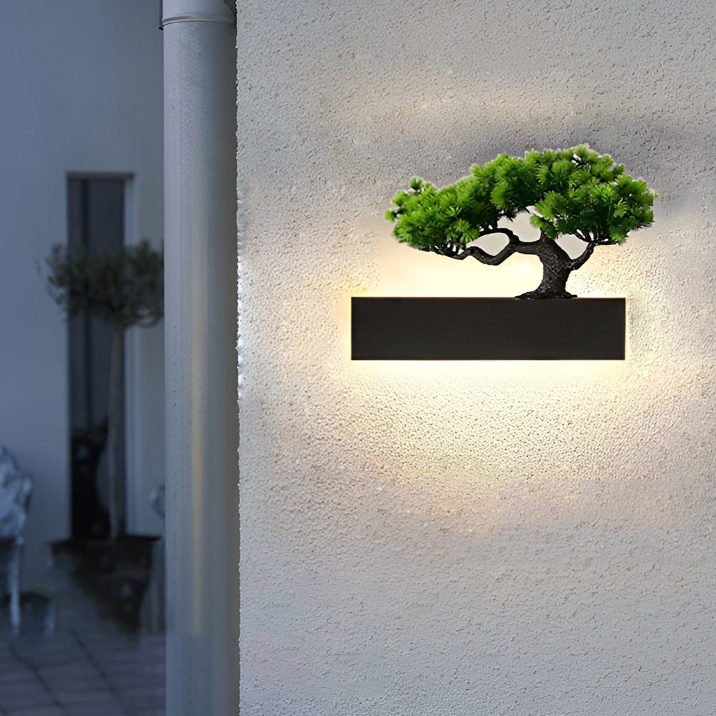 Waterproof Strip Landscape Decorative Contemporary Exterior Wall Fixtures Sconces, Outdoor Wall Light, detail 4