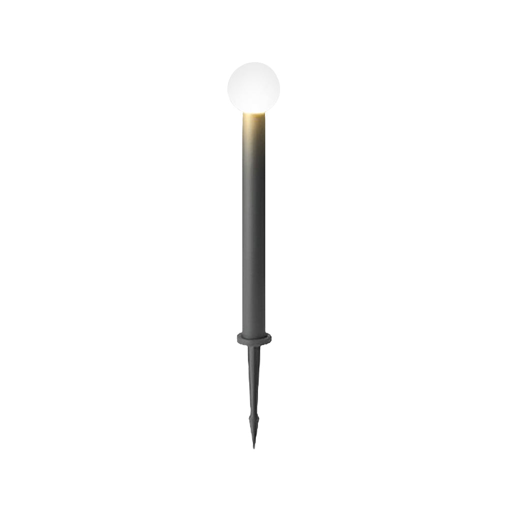 Circular Ball Waterproof LED Metal Black Contemporary Exterior Pathway Lights, Outdoor Wall Light, detail 9