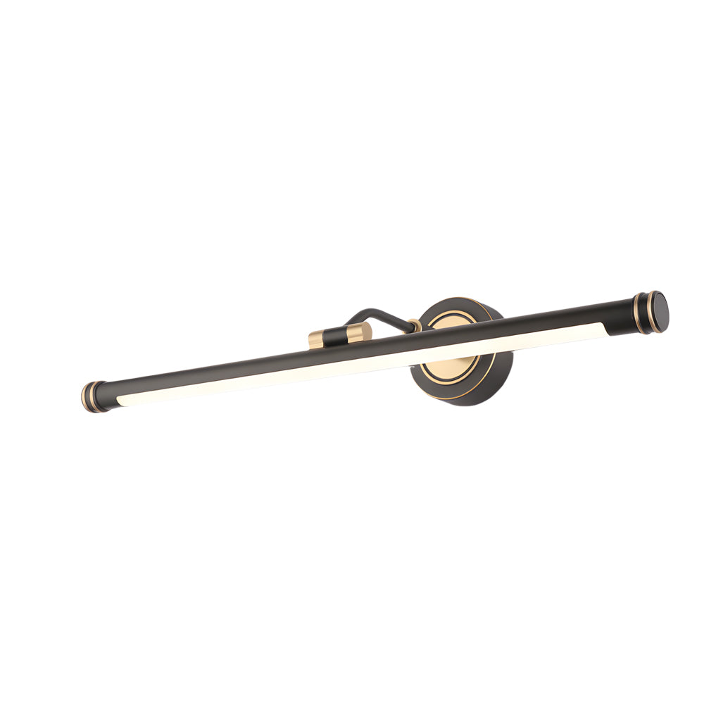 Elegant Linear Gold/Black LED Vanity Fixture for Bathroom - Vintage Style, Bathroom Vanity Light, detail 9