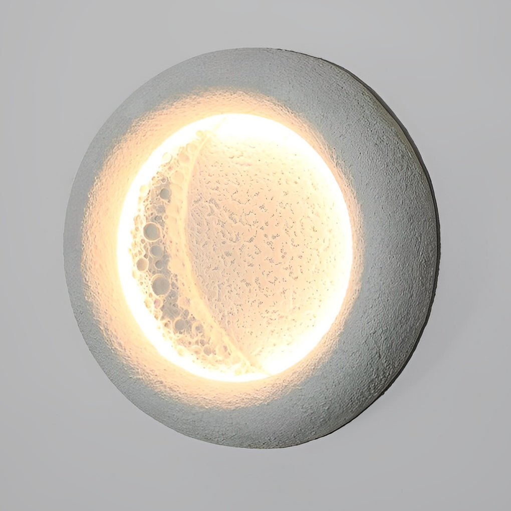 Creative Moon Shaped Waterproof LED 10W Contemporary Wall Light Exterior Decor, Wall Sconce, detail 4