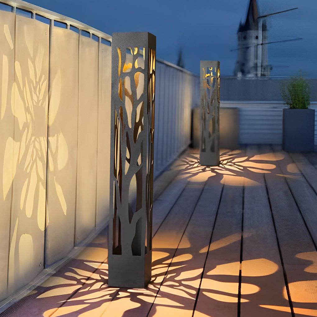 Novel Creative Hollow out Design Waterproof LED Contemporary Solar Lawn Lamp, Outdoor Wall Light, detail 2