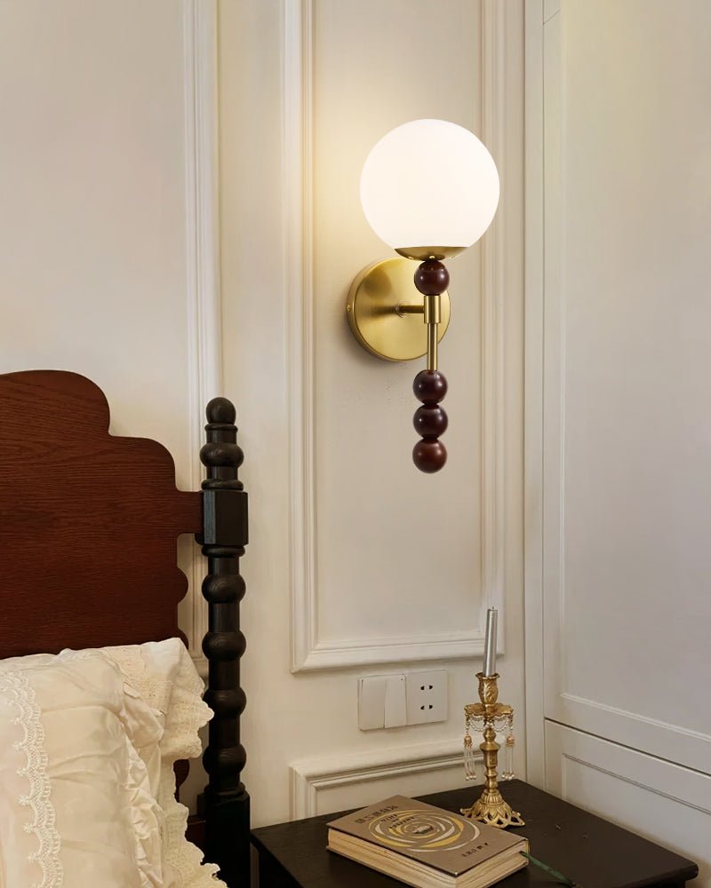 Colette Globe Wall Light, Hardwired Wall Sconce, detail 11