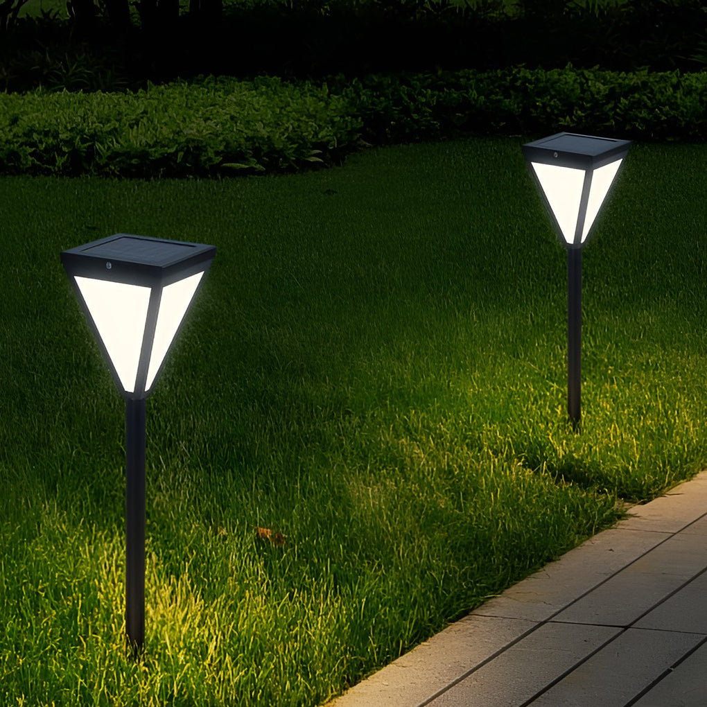 Exterior Waterproof 2.6w LED Contemporary Solar Pathway Lights Post Lights, Outdoor Wall Light, detail 2