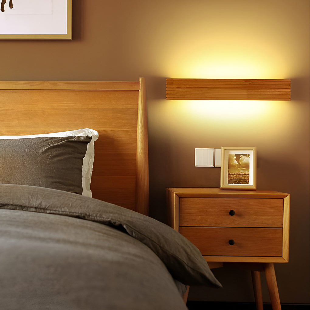 Wood Box Waterproof LED Nordic Wall Light Lighting Mirror Light, Bathroom Vanity Light, detail 2