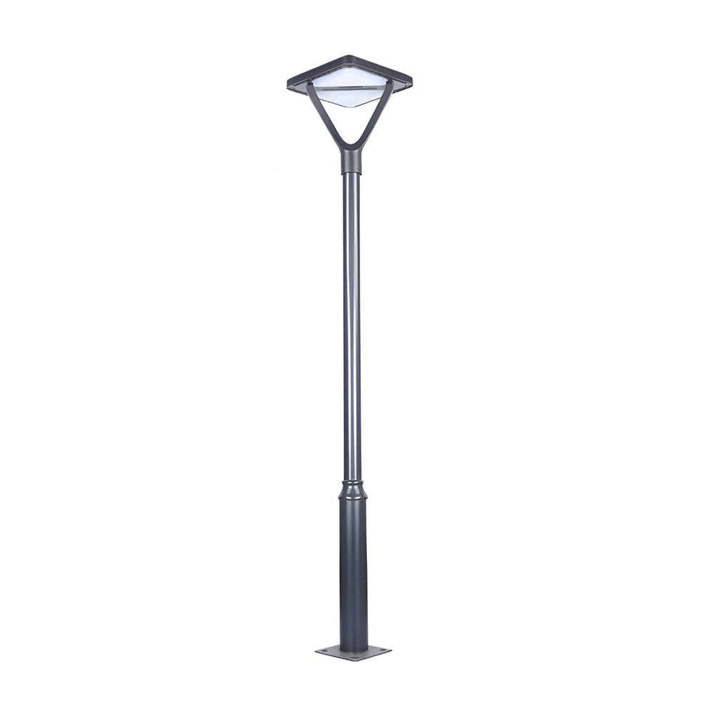 Glass Black LED Solar Lamp Post and Pole Street Lights, Outdoor Wall Light, detail 9