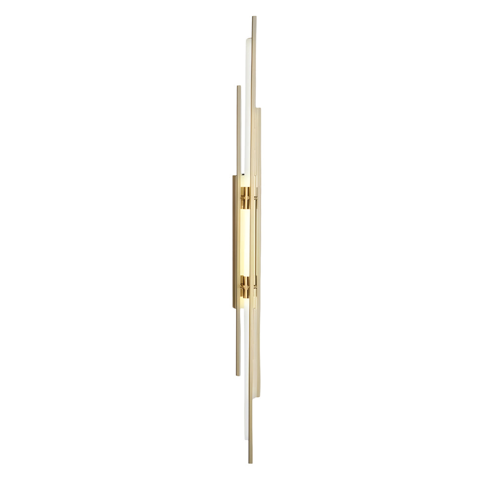 Long Strips Grille Iron Acrylic Clean Contemporary LED Wall Light, Hardwired Wall Sconce, detail 13