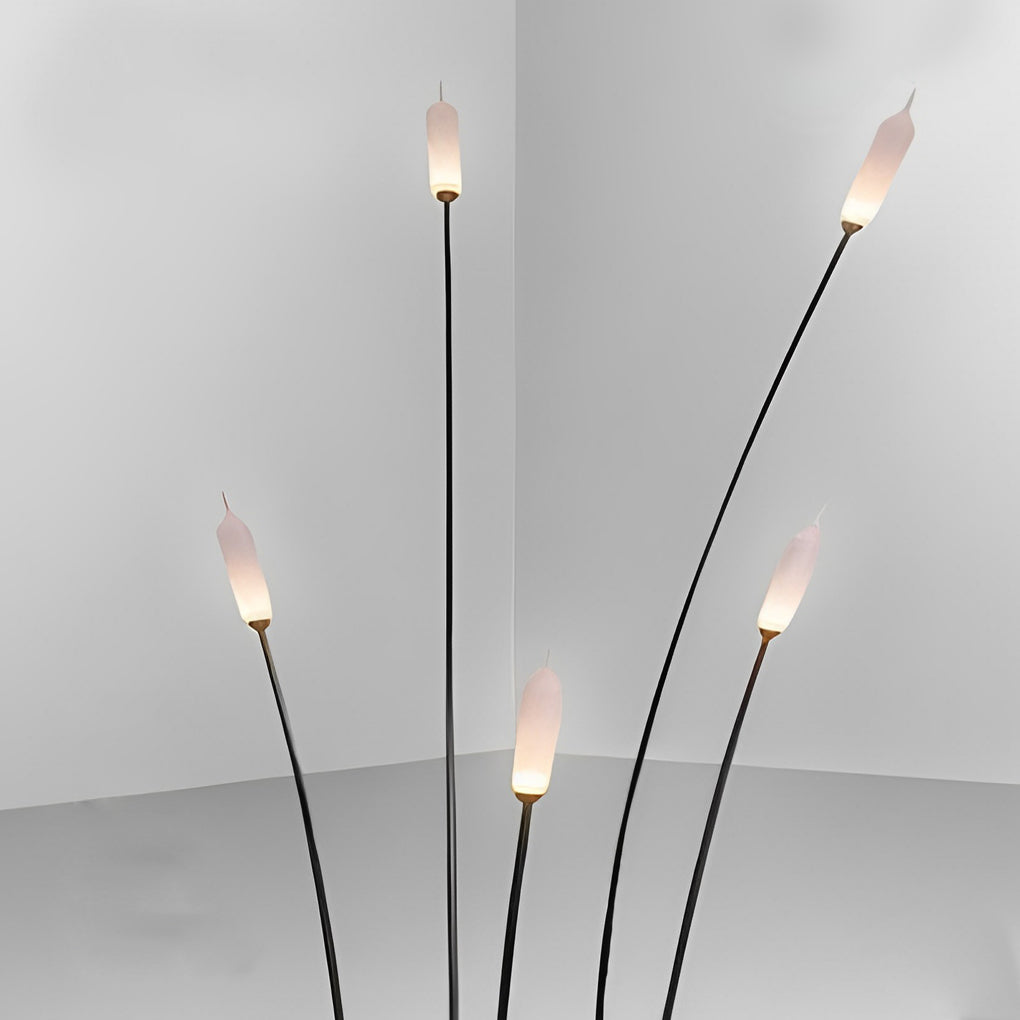 Clean-Lined Reed Decor LED Waterproof Black Contemporary Exterior Lawn Lights, Outdoor Wall Light, detail 4