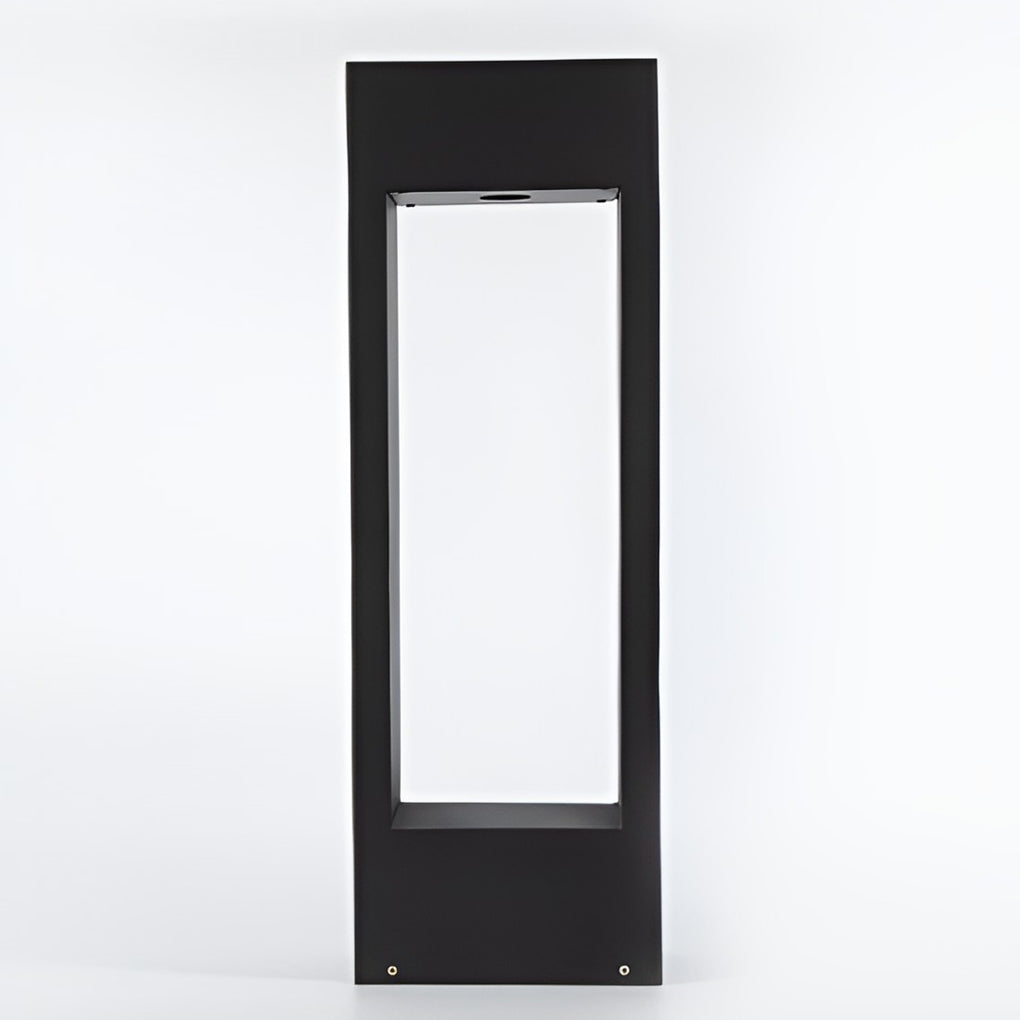 Hollow Square Waterproof LED Black Contemporary Exterior Lawn Light Post Lights, Outdoor Wall Light, detail 6