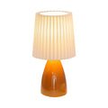 12 inch Pleated-Shade Glass Dimmable Table Light, Bedside Table Lamp, detail 8
