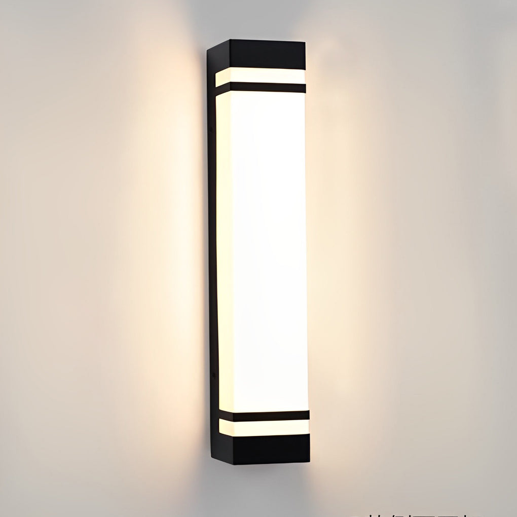 Waterproof Strip LED Black Contemporary Exterior Wall Light Fixture Wall Light, Outdoor Wall Light, detail 5